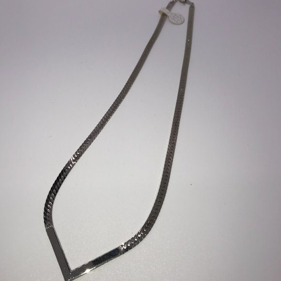 Avon Jewelry 2 Silver Tone Herringbone V Necklace Poshmark